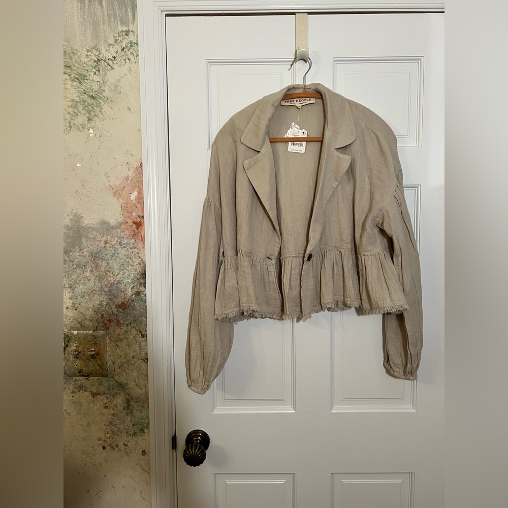 NWT FP front button cardigan / top